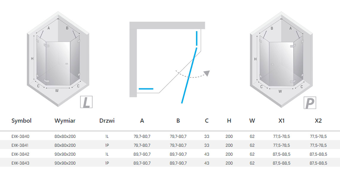 New Trendy Eventa kabina rysunek techniczny